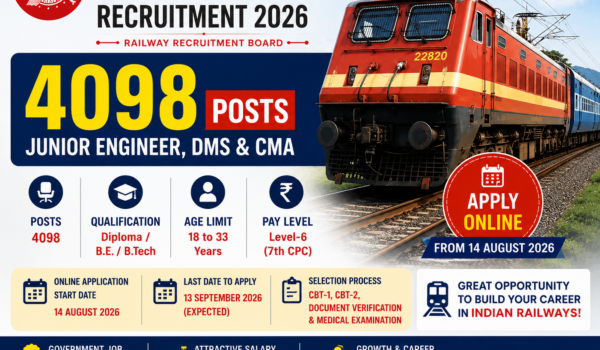 RRB JE Recruitment 2026