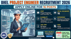 BHEL Project Engineer Recruitment 2026