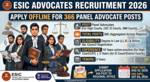 ESIC Advocates Recruitment 2026