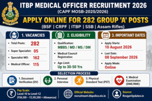 ITBP Medical Officer Recruitment 2026