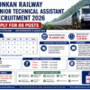 Konkan Railway Junior Technical Assistant Recruitment 2026