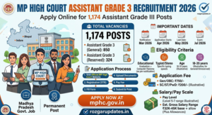 MP High Court Assistant Grade 3 Recruitment