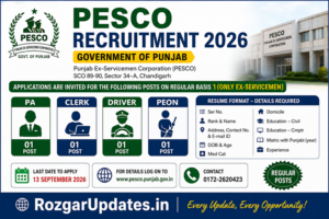 PESCO Recruitment 2026