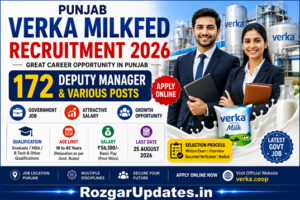 Punjab Verka Milkfed Recruitment 2026
