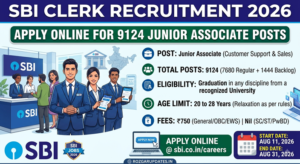 SBI Junior Associate Clerk Recruitment 2026