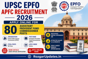 UPSC EPFO APFC Recruitment 2026